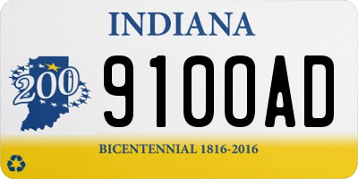 IN license plate 910OAD