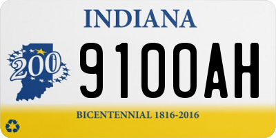 IN license plate 910OAH