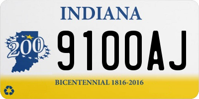 IN license plate 910OAJ