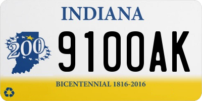 IN license plate 910OAK