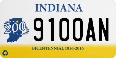 IN license plate 910OAN