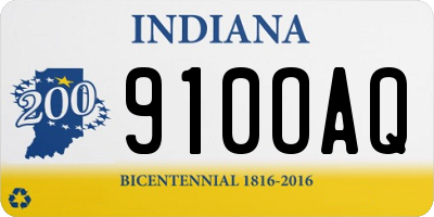 IN license plate 910OAQ