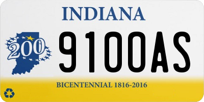 IN license plate 910OAS