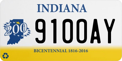IN license plate 910OAY