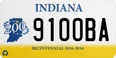 IN license plate 910OBA