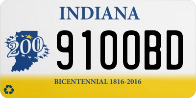 IN license plate 910OBD
