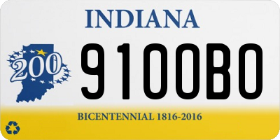 IN license plate 910OBO