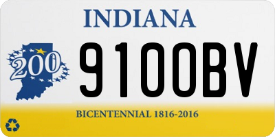 IN license plate 910OBV
