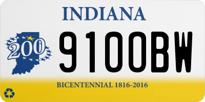 IN license plate 910OBW