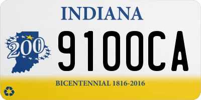 IN license plate 910OCA