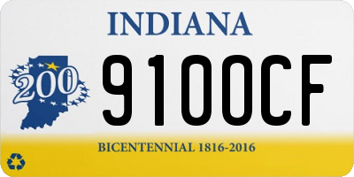 IN license plate 910OCF