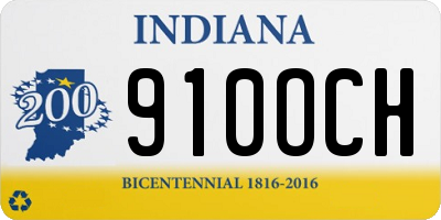 IN license plate 910OCH