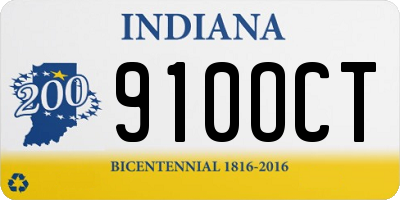 IN license plate 910OCT
