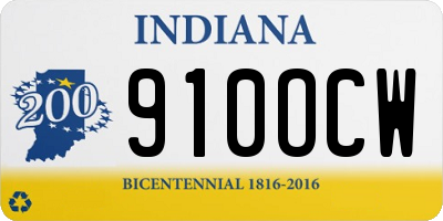 IN license plate 910OCW