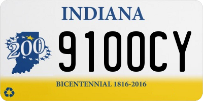 IN license plate 910OCY