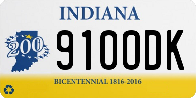 IN license plate 910ODK