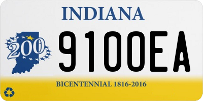 IN license plate 910OEA