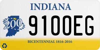 IN license plate 910OEG
