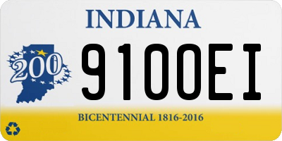 IN license plate 910OEI