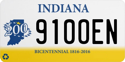 IN license plate 910OEN