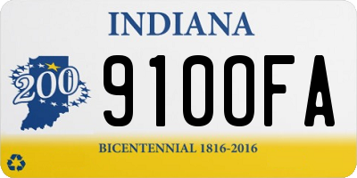 IN license plate 910OFA
