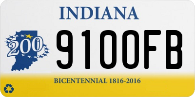 IN license plate 910OFB