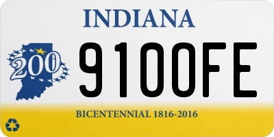 IN license plate 910OFE