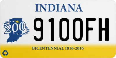 IN license plate 910OFH