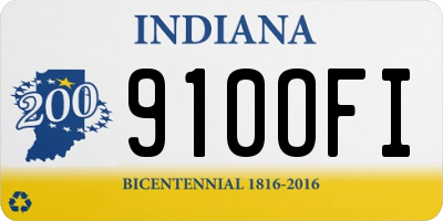 IN license plate 910OFI