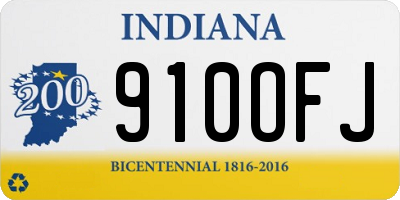 IN license plate 910OFJ