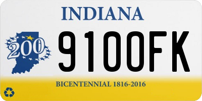 IN license plate 910OFK