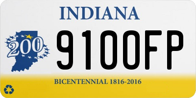 IN license plate 910OFP