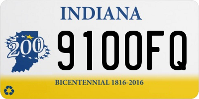 IN license plate 910OFQ
