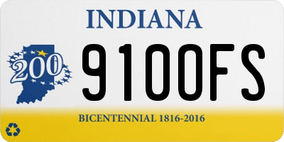 IN license plate 910OFS