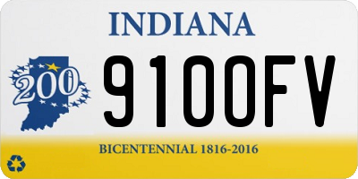 IN license plate 910OFV