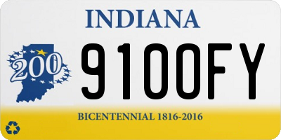 IN license plate 910OFY