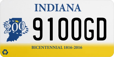 IN license plate 910OGD