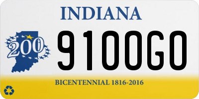 IN license plate 910OGO
