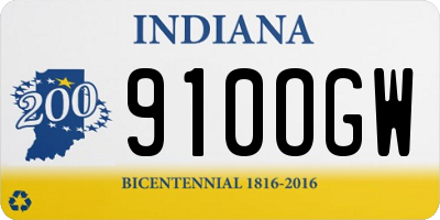IN license plate 910OGW