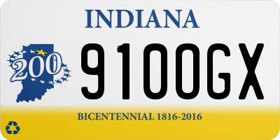 IN license plate 910OGX