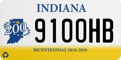 IN license plate 910OHB