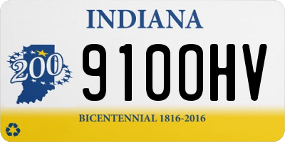 IN license plate 910OHV
