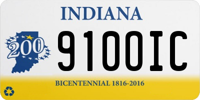 IN license plate 910OIC