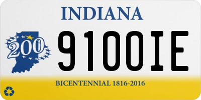 IN license plate 910OIE
