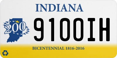 IN license plate 910OIH