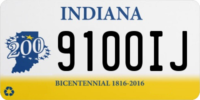 IN license plate 910OIJ
