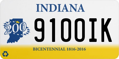 IN license plate 910OIK