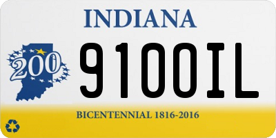 IN license plate 910OIL