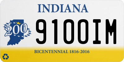 IN license plate 910OIM