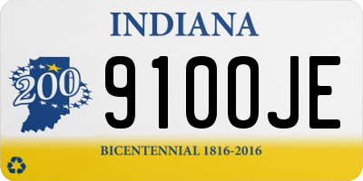 IN license plate 910OJE
